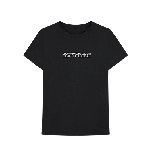 Lighthouse Black T-Shirt Front 