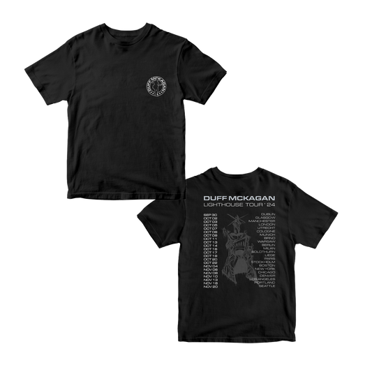 Lighthouse Tour '24 T-shirt (Black / White)