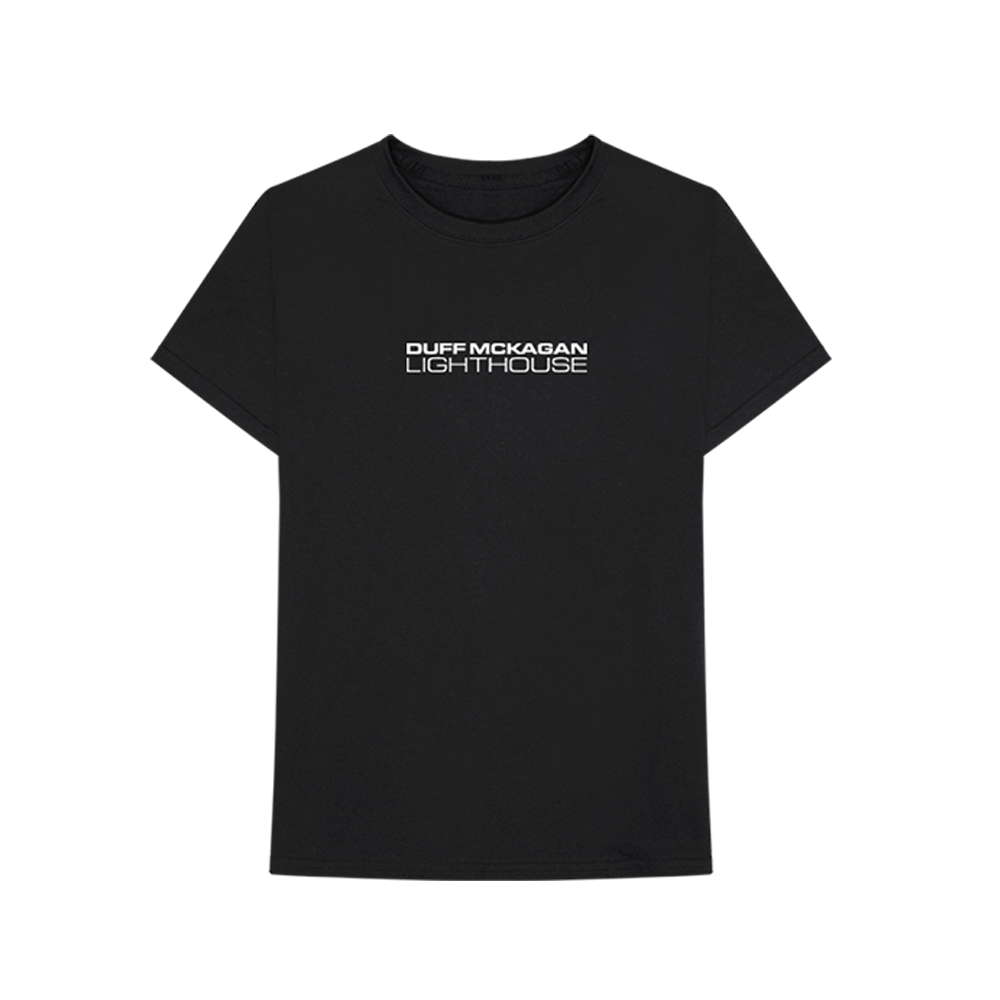 Lighthouse Black T-Shirt Front 